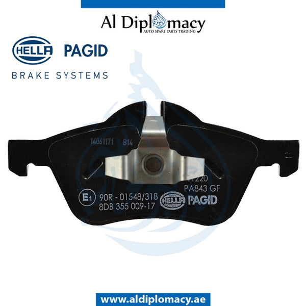 Front BRAKE Pad, 8DB 355 009-171 for Mini Cooper Mini Cabrio R50 (2001-2006) models, Part Number H-34116770332